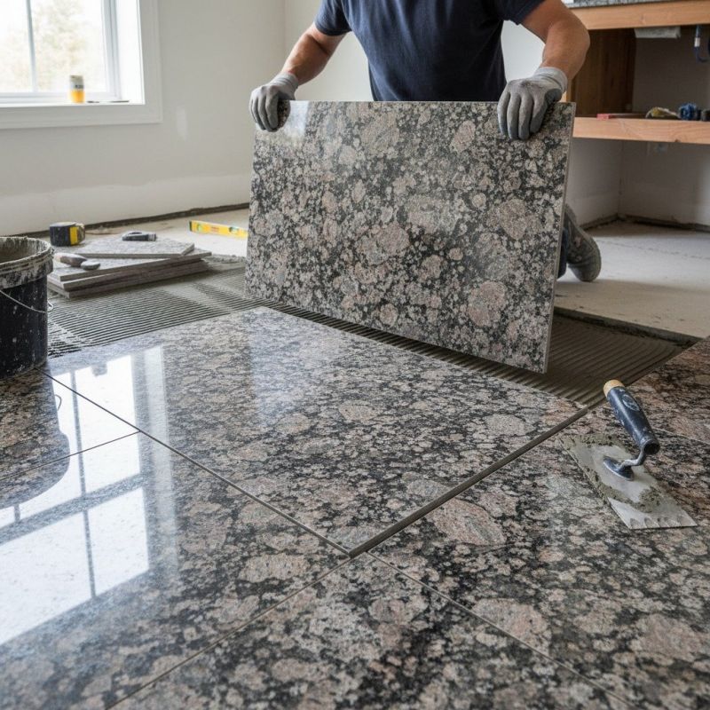 Local Granite Floor Installation in Fontana, WI