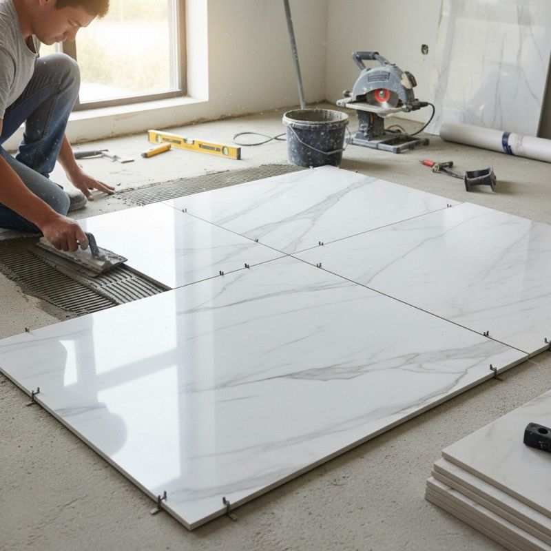 Local Marble Tile Floor Installation in Davidson, NC