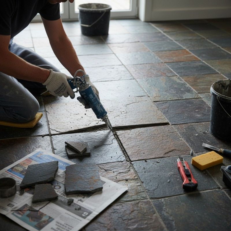 Local Slate Tile Floor Repair in Millsboro, DE