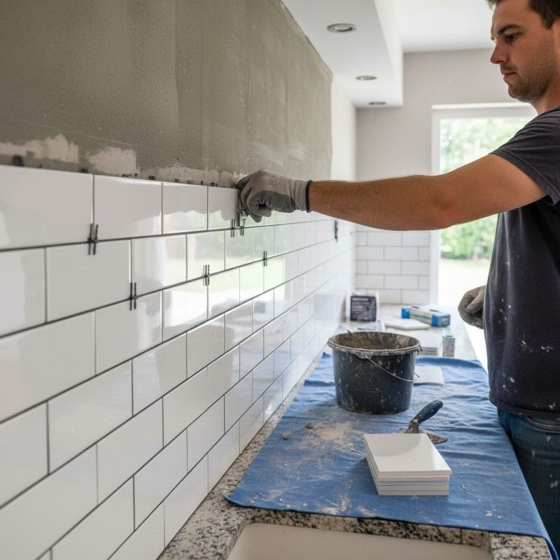 Local Tile Backsplash Installation in Twin Lakes, WI