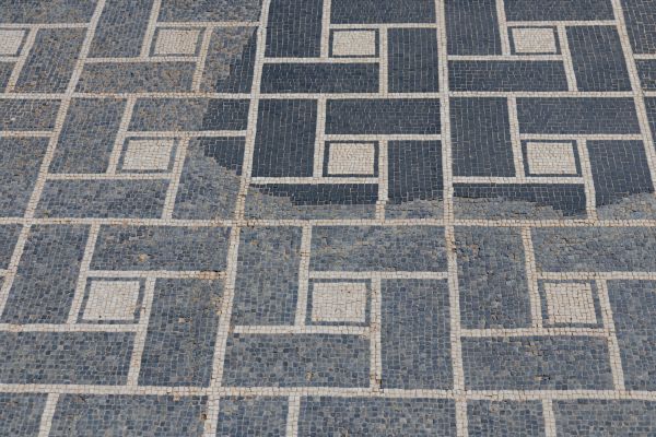 Mosaic Tile Floor Laying